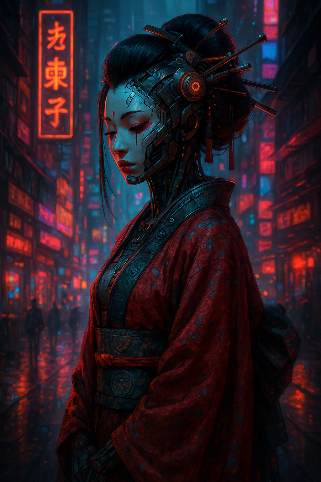 "The Geisha" CottonQuest™ Mythic Graphic T-Shirt – Bold Backprint | Unisex | Sizes up to 5XL
